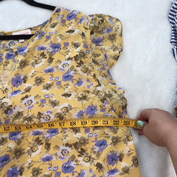 Molly & Isadora chiffon flower printed beautiful top size 2X - Picture 12 of 14